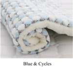 Dog Mat Dog Bed Thickened Pet Cat Soft Fleece Pad Blanket Bed Mat Cushion Home Portable Washable Rug Keep Warm Pet Supplies
