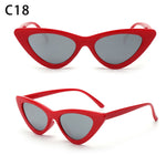 1PC Sexy Cat Eye Triangle Sunglasses Retro Female Eyewear UV400 Sun Glasses Polarized Streetwear Trending Fashion Ladies Glasse