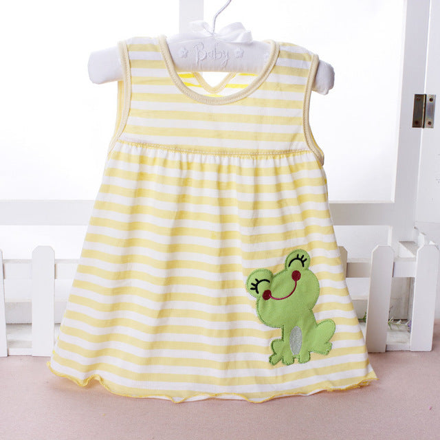 Baby Dress 2018 Summer New Girls Fashion Infantile Dresses Cotton Children's Clothes Flower Style Kids Clothing Princess Dress