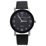 2021 Women Black Watch Hot Sale Leather Band Stainless Steel Analog Quartz Wristwatch Lady Female Casual Watches