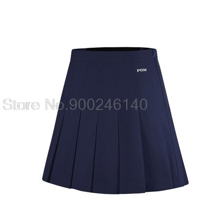 Women Golf High-Waist Pleated Skirt Summer A-Line Slim Tennis Golf Skirt Ladies Quick-Dry Fitness Shorts Athletic Running Gym
