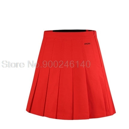 Women Golf High-Waist Pleated Skirt Summer A-Line Slim Tennis Golf Skirt Ladies Quick-Dry Fitness Shorts Athletic Running Gym