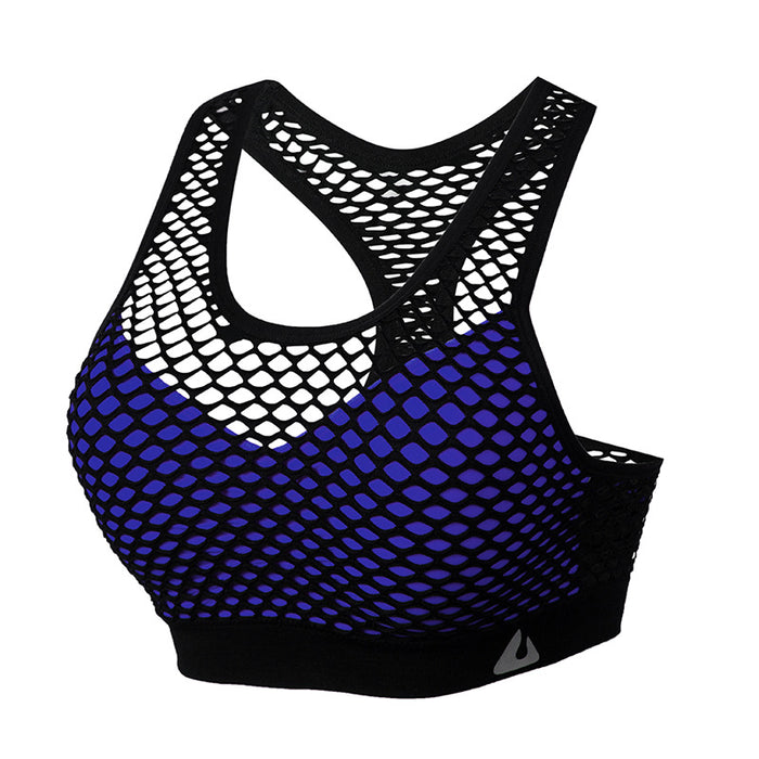 Women Gym Fitness Underwear Hollow Breathable  Sexy Running Yoga Bra Athletic Sportswear Ladies Sports Bra Push Up Crop Tops