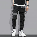 New Streetwear Men's Multi Pockets Cargo Harem Pants Hip Hop Casual Male Track Pants Joggers Trousers Fashion Harajuku Men Pants
