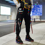 New Streetwear Men's Multi Pockets Cargo Harem Pants Hip Hop Casual Male Track Pants Joggers Trousers Fashion Harajuku Men Pants