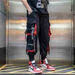 New Streetwear Men's Multi Pockets Cargo Harem Pants Hip Hop Casual Male Track Pants Joggers Trousers Fashion Harajuku Men Pants
