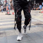 New Streetwear Men's Multi Pockets Cargo Harem Pants Hip Hop Casual Male Track Pants Joggers Trousers Fashion Harajuku Men Pants