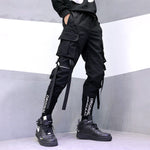 New Streetwear Men's Multi Pockets Cargo Harem Pants Hip Hop Casual Male Track Pants Joggers Trousers Fashion Harajuku Men Pants