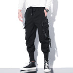New Streetwear Men's Multi Pockets Cargo Harem Pants Hip Hop Casual Male Track Pants Joggers Trousers Fashion Harajuku Men Pants