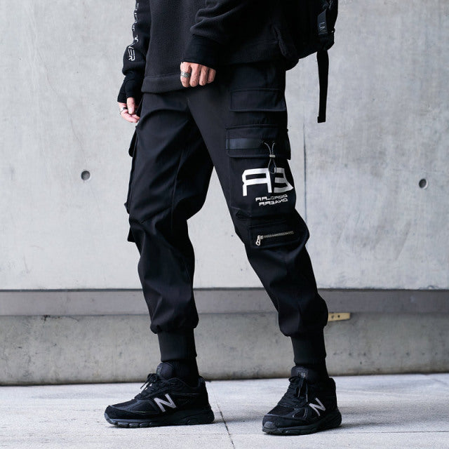 New Streetwear Men&#39;s Multi Pockets Cargo Harem Pants Hip Hop Casual Male Track Pants Joggers Trousers Fashion Harajuku Men Pants