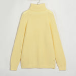Wixra Women Basic Turtleneck Sweater Warm Thick Loose Pullovers Bright Color Jumper Hot Casual Tops 2021 Autumn Winter