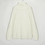 Wixra Women Basic Turtleneck Sweater Warm Thick Loose Pullovers Bright Color Jumper Hot Casual Tops 2021 Autumn Winter