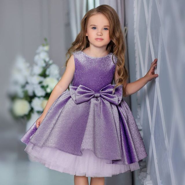 New Girls Kids Flower Elegant Causal Princess Party Dresses Children Clothing Christmas Birthday Wedding Party Baby Girl Dress