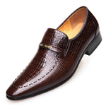 2021 New Men's Casual Shoes Classic Low-Cut Embossed Leather Shoes Comfortable Business Dress Shoes Man Loafers Plus Size 38-48