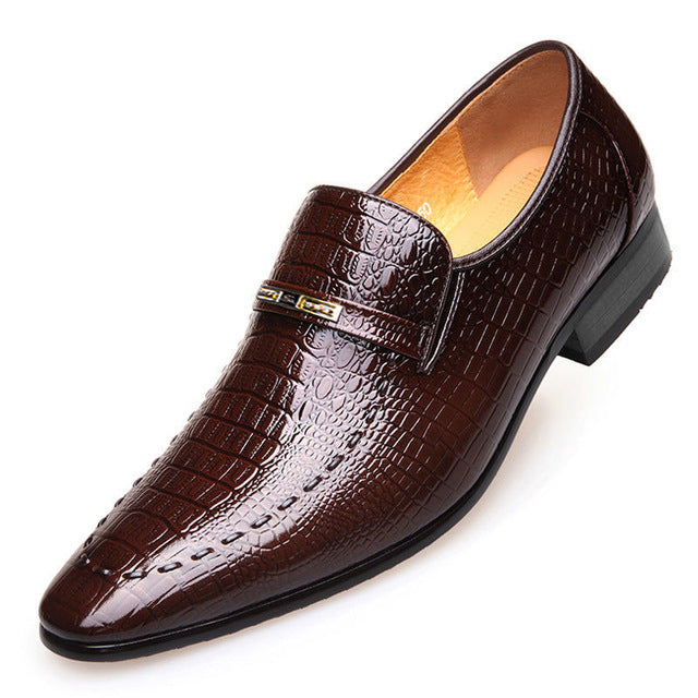 2021 New Men's Casual Shoes Classic Low-Cut Embossed Leather Shoes Comfortable Business Dress Shoes Man Loafers Plus Size 38-48