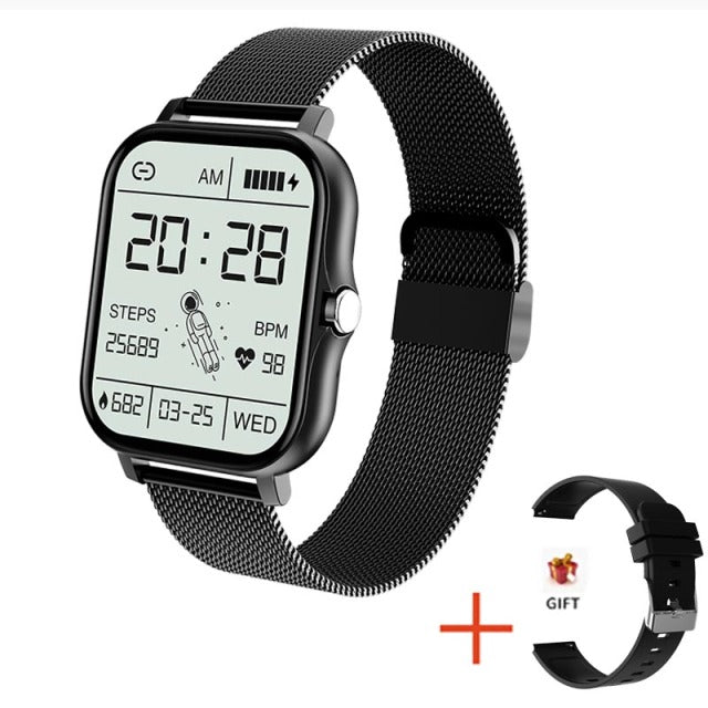 2022 New Women Smart Watch Men 1.69" Color Screen Full Touch Fitness Tracker Bluetooth Call Smart Clock Ladies Smartwatch Women