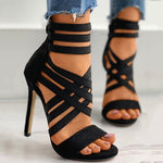 Pumps Women Shoes High Heels Women Sandals 2022 Zipper New Fashion Summer High Heels Sexy Ladies Peep Toe Shoes Women Pumps