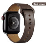 Leather strap for Apple Watch band high quality Male lady series 1234567 SE 44mm 40mm watch for iWatch 42mm 38mm Bracelet