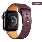 Leather strap for Apple Watch band high quality Male lady series 1234567 SE 44mm 40mm watch for iWatch 42mm 38mm Bracelet