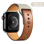 Leather strap for Apple Watch band high quality Male lady series 1234567 SE 44mm 40mm watch for iWatch 42mm 38mm Bracelet
