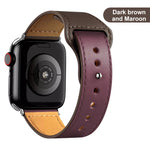 Leather strap for Apple Watch band high quality Male lady series 1234567 SE 44mm 40mm watch for iWatch 42mm 38mm Bracelet