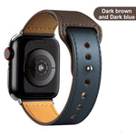 Leather strap for Apple Watch band high quality Male lady series 1234567 SE 44mm 40mm watch for iWatch 42mm 38mm Bracelet