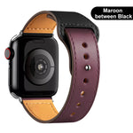 Leather strap for Apple Watch band high quality Male lady series 1234567 SE 44mm 40mm watch for iWatch 42mm 38mm Bracelet