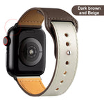 Leather strap for Apple Watch band high quality Male lady series 1234567 SE 44mm 40mm watch for iWatch 42mm 38mm Bracelet