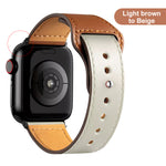 Leather strap for Apple Watch band high quality Male lady series 1234567 SE 44mm 40mm watch for iWatch 42mm 38mm Bracelet