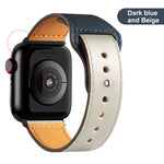 Leather strap for Apple Watch band high quality Male lady series 1234567 SE 44mm 40mm watch for iWatch 42mm 38mm Bracelet