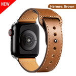 Leather strap for Apple Watch band high quality Male lady series 1234567 SE 44mm 40mm watch for iWatch 42mm 38mm Bracelet