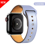 Leather strap for Apple Watch band high quality Male lady series 1234567 SE 44mm 40mm watch for iWatch 42mm 38mm Bracelet
