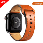 Leather strap for Apple Watch band high quality Male lady series 1234567 SE 44mm 40mm watch for iWatch 42mm 38mm Bracelet