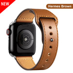 Leather strap for Apple Watch band high quality Male lady series 1234567 SE 44mm 40mm watch for iWatch 42mm 38mm Bracelet