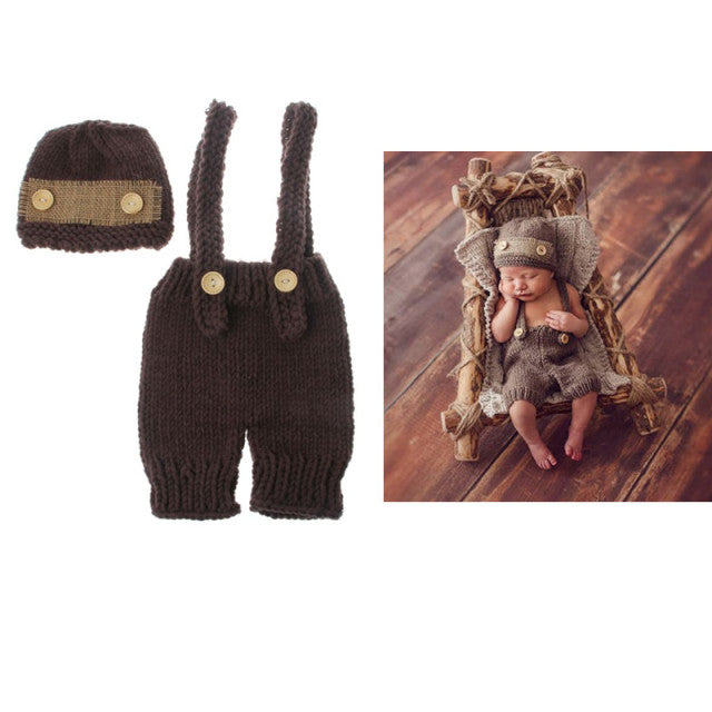 newborn photography props crothet baby clothes boy clothing boys accessories infant girl costume crocheted handmade outfit