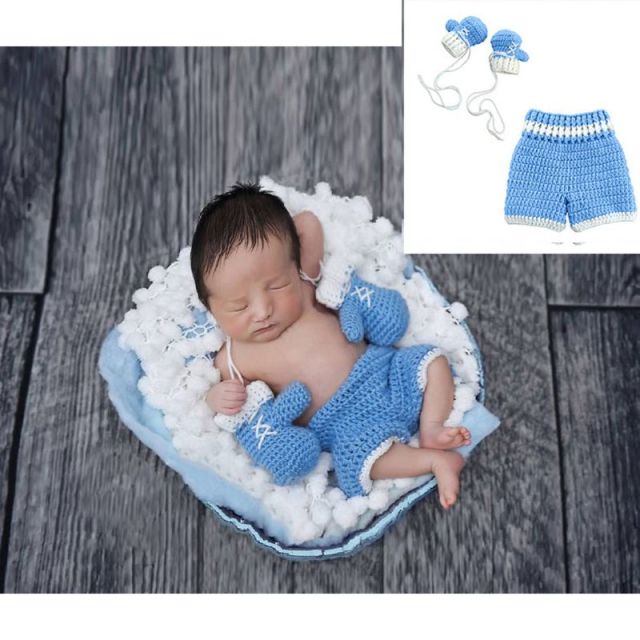 newborn photography props crothet baby clothes boy clothing boys accessories infant girl costume crocheted handmade outfit