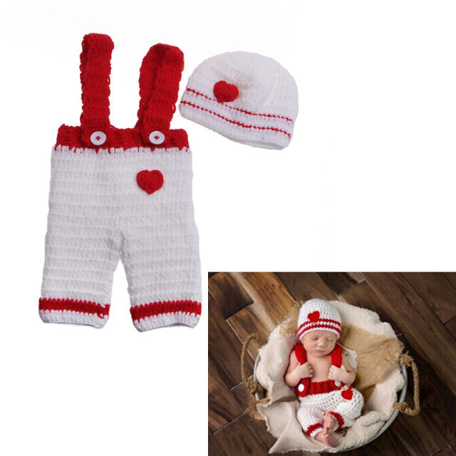 newborn photography props crothet baby clothes boy clothing boys accessories infant girl costume crocheted handmade outfit