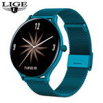 LIGE Women Smart Watch Woman Fashion Watch Heart Rate Sleep Monitoring For Android IOS 2022 New Waterproof Ladies Smartwatch+Box
