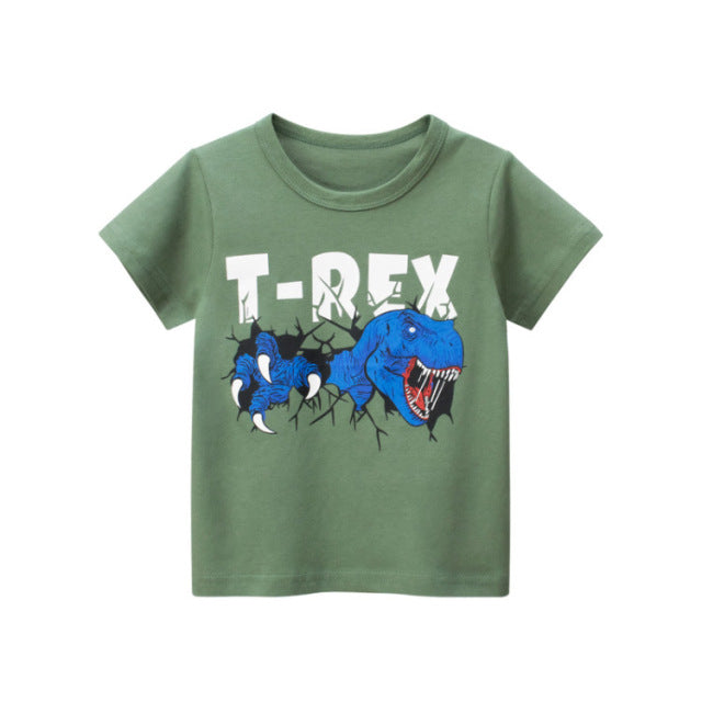 Children's T-Shirt Children for Boys  a Boy Girls Kids Kid's Shirts Child Baby Toddler Cotton Cartoon Tee Tops Clothing Short