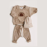Fashion Kids Clothes Set Toddler Baby Boy Girl Pattern Casual Tops + Child Loose Trousers 2pcs Baby Boy Designer Clothing Outfit