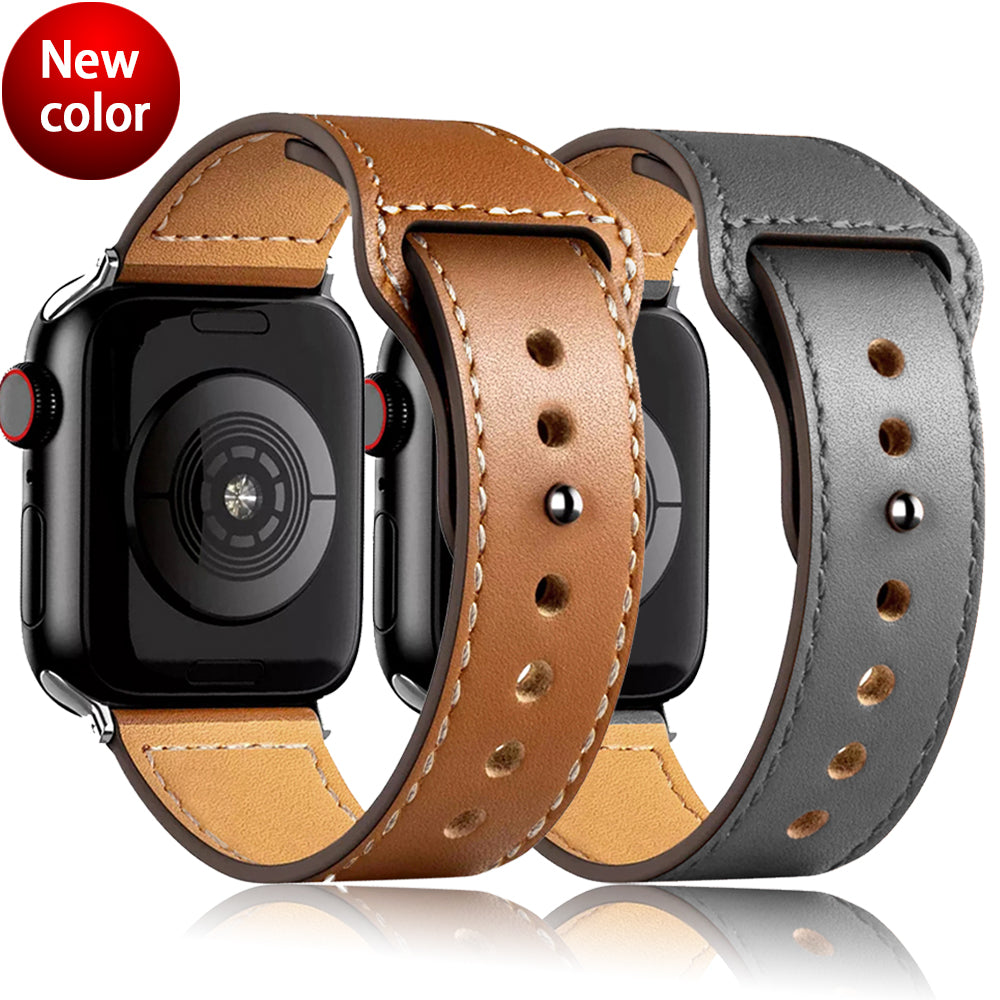 Leather strap for Apple Watch band high quality Male lady series 1234567 SE 44mm 40mm watch for iWatch 42mm 38mm Bracelet