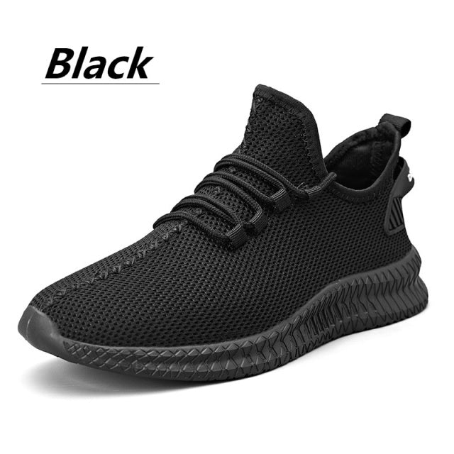 New Men Casual Shoes Breathable Mesh Sneakers Comfortable Walking Footwear Male Running Sport Shoes Lace Up Walking Shoe