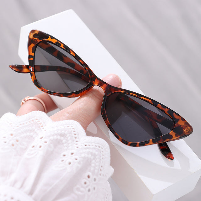 1PC Sexy Cat Eye Triangle Sunglasses Retro Female Eyewear UV400 Sun Glasses Polarized Streetwear Trending Fashion Ladies Glasse