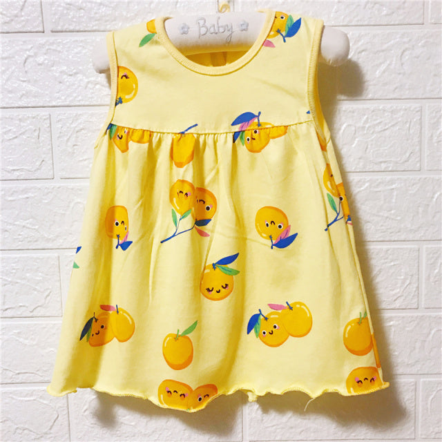 Baby Dress 2018 Summer New Girls Fashion Infantile Dresses Cotton Children's Clothes Flower Style Kids Clothing Princess Dress