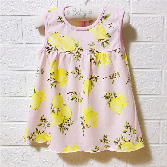 Baby Dress 2018 Summer New Girls Fashion Infantile Dresses Cotton Children's Clothes Flower Style Kids Clothing Princess Dress