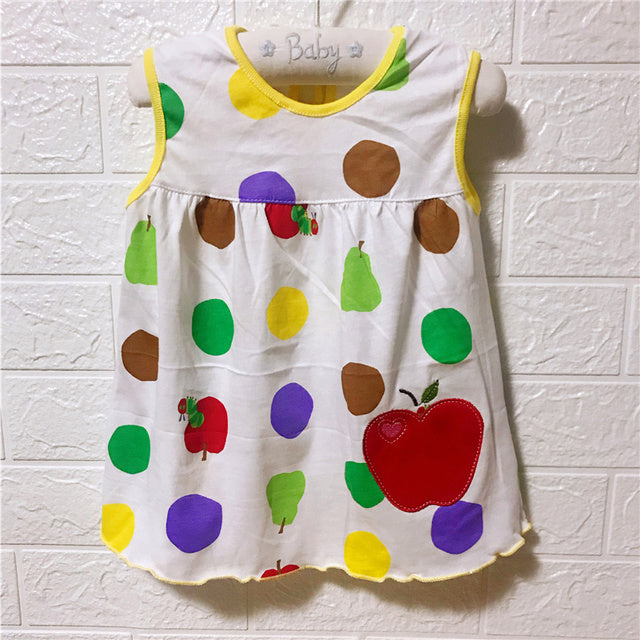Baby Dress 2018 Summer New Girls Fashion Infantile Dresses Cotton Children's Clothes Flower Style Kids Clothing Princess Dress