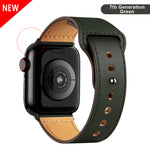 Leather strap for Apple Watch band high quality Male lady series 1234567 SE 44mm 40mm watch for iWatch 42mm 38mm Bracelet