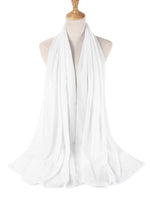 Plain Color Chiffon Scarf Hijab Headband Female Islamic Head Cover Wrap for Women Muslim Jersey Hijabs Hair Scarves Headscarf