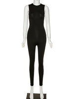 2021 Autumn Women Sexy Winter Jumpsuit Streetwear Long Sleeve Bodycon Solid Sport Fitness Overalls For Women