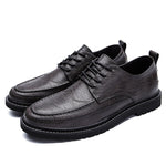 2021 New Men's Quality Leather Shoes British Business lace up fashion black Soft Leather Man Split Leather Dress Shoes men